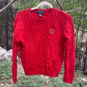 Ralph Lauren Women’s Wool Red Sweater